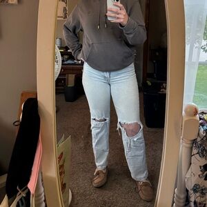 Wild Fable Blue Straight Leg Jeans with High-Waist